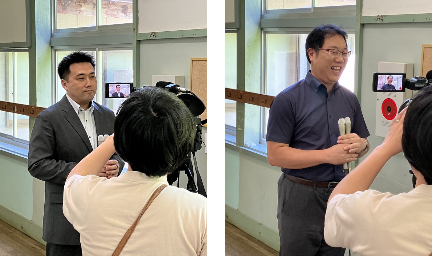 Kikuchi PL and Kurishima leader undertook a media interview